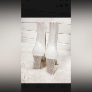 White boots, size 5.5.